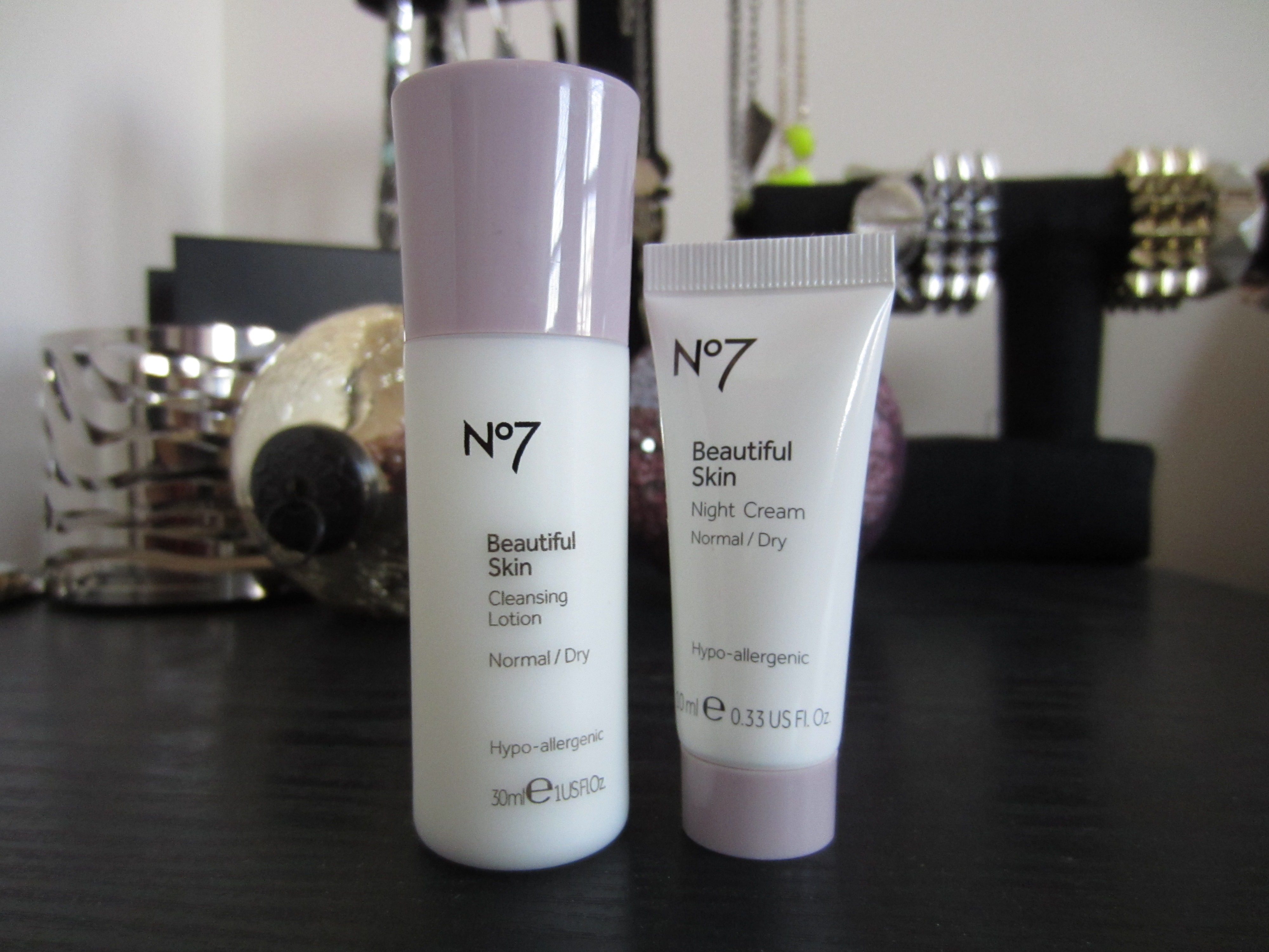 Boots No7 Beautiful Skin Cleansing Lotion and Night Cream ...